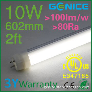 energy saving 600mm 1000lm daylight LED light tube